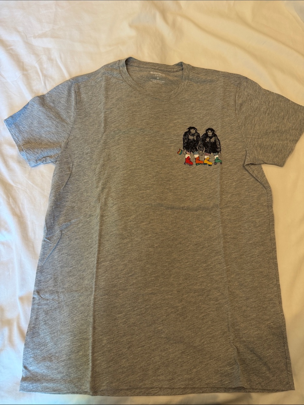 Bonobos Heather Gray Short-Sleeve Tee with Colorful Boot Graphic